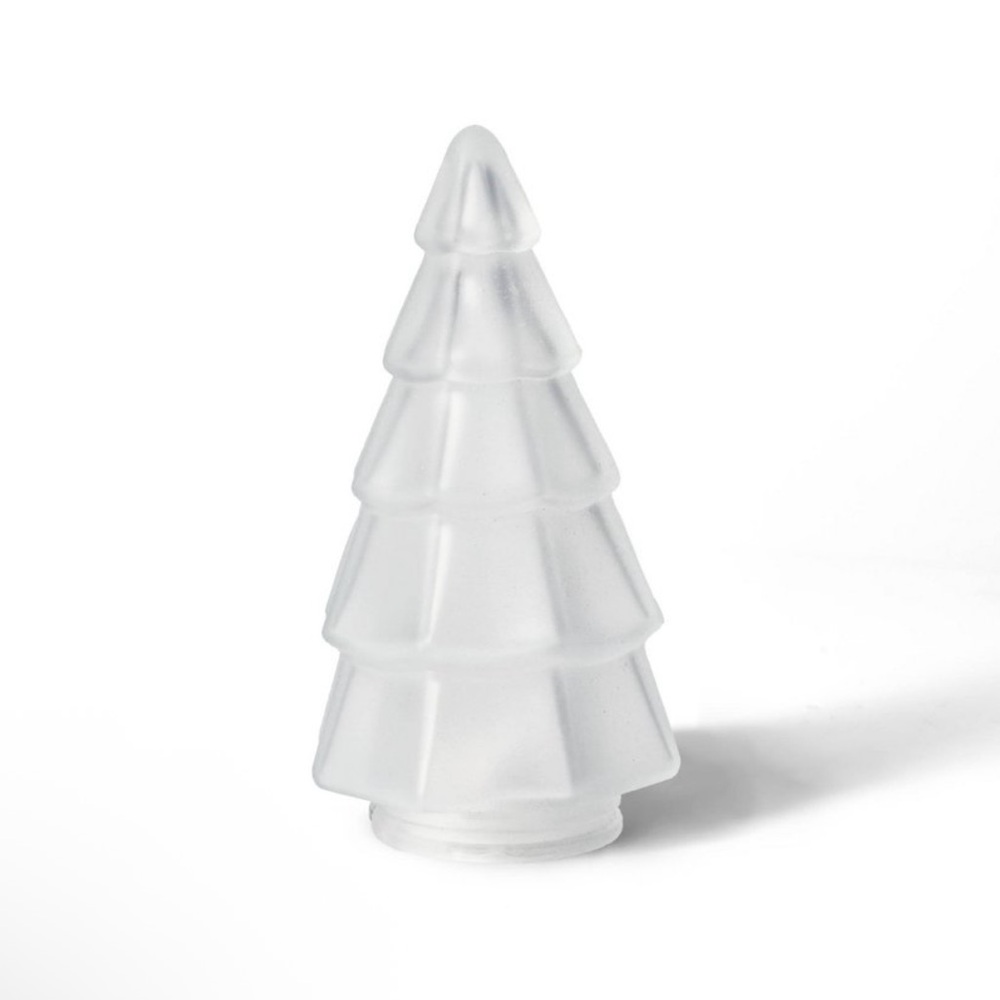 Glass LED Tree in Matte White from Target Bullseye Playground Holiday 2025, New!